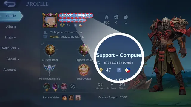 Mlbb game uid