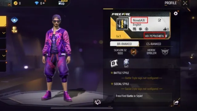 Free fire uid