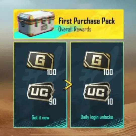 Pubg First purchase pack
